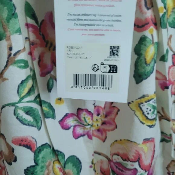 Sezane Floral Midi Dress - Multicolor - Picture 5 of 9